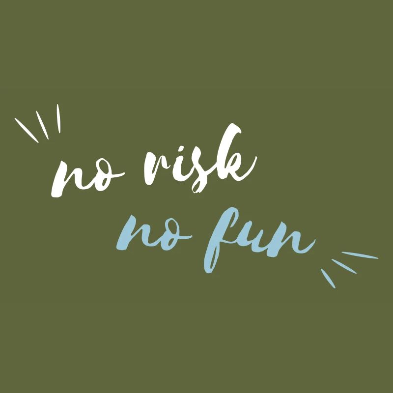 NO RISK NO FUN - Typography - Vectorgraphic