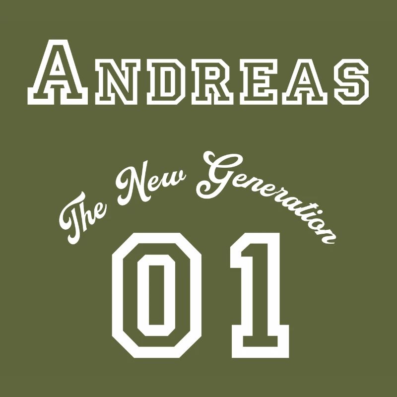 Prénom Andreas, blanc