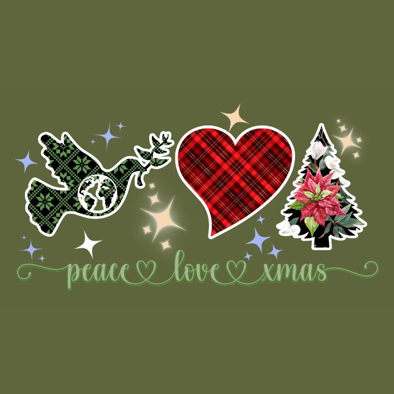 PEACE LOVE XMAS