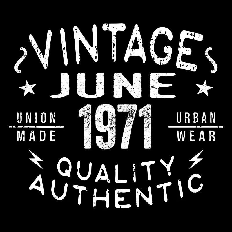 1971 Juni 1971 Jahrestag Juni 1971 Juni Geburtstag