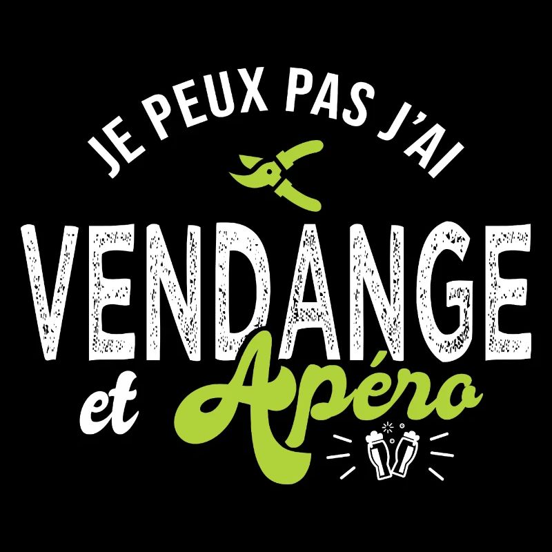 je peux pas j ai vendange Cadeau cool vigneron