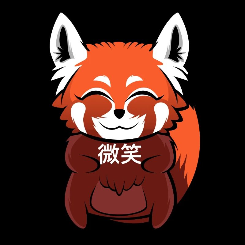 "微笑" (Smile) Red Panda