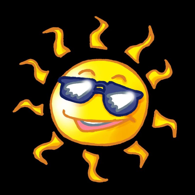 Coole Comic Sonne