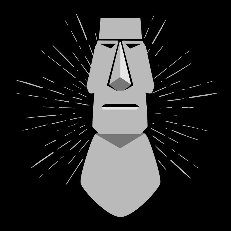 Moai Face Easter Island Statue Funny Gift