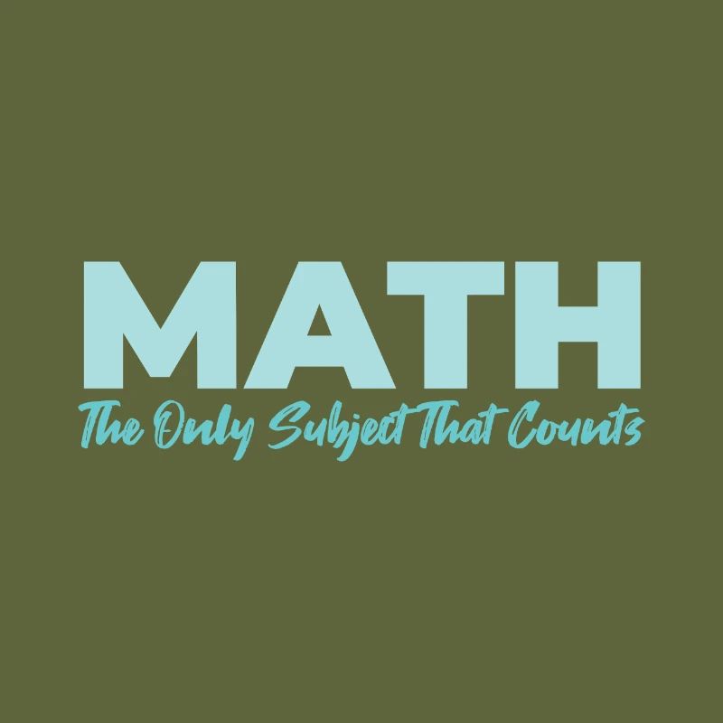 Math The Only Subject That Counts Geschenkidee