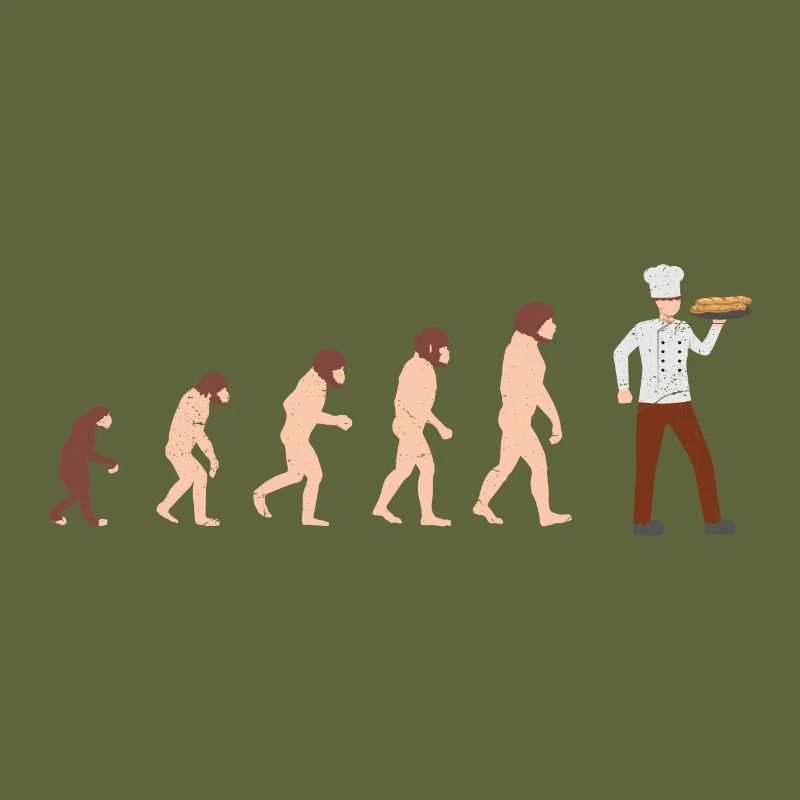 Evolution Chef Koch Lustige Geschenkidee