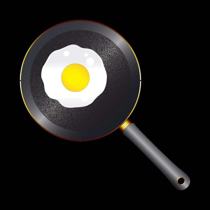 Friture d'œufs dans la poêle