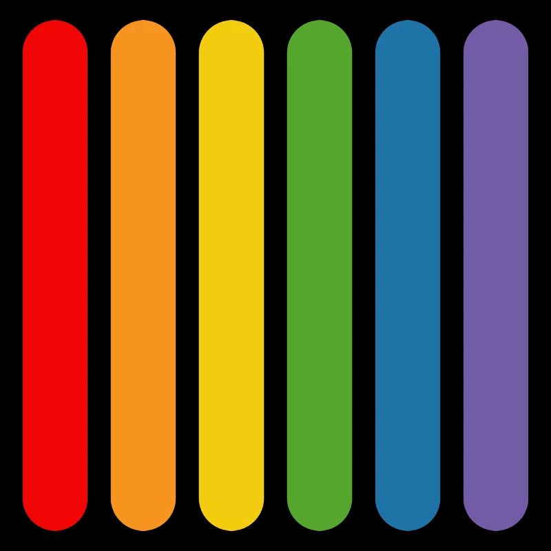 Regenbogen Staebchen