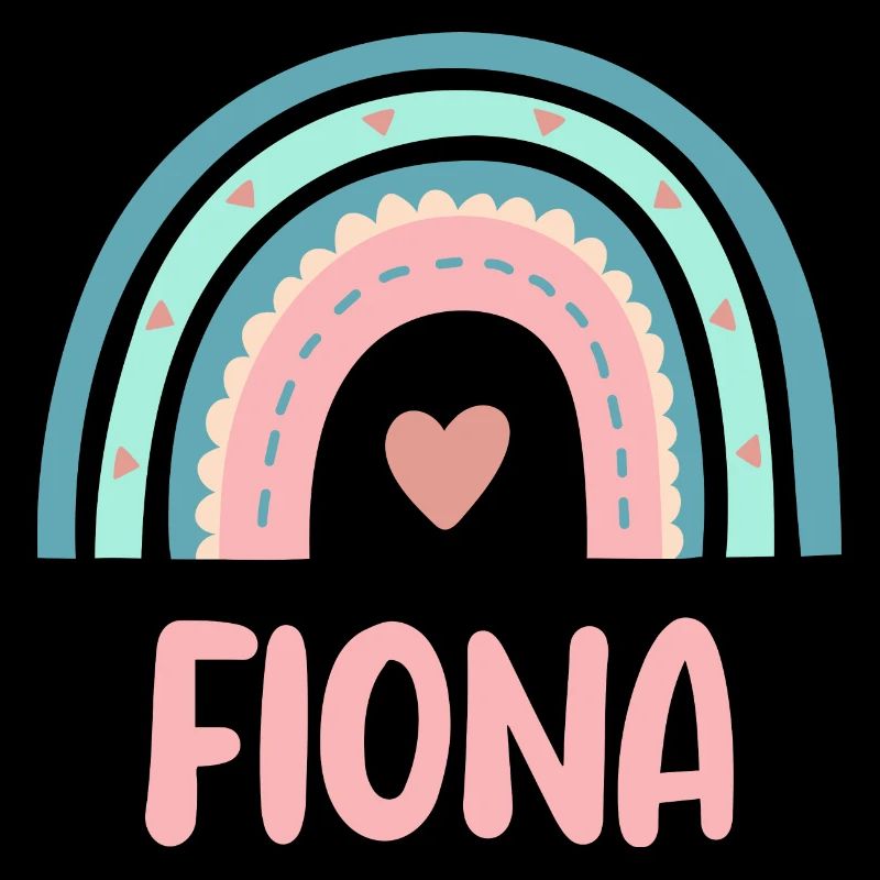 Fiona Name Regenbogen Baby