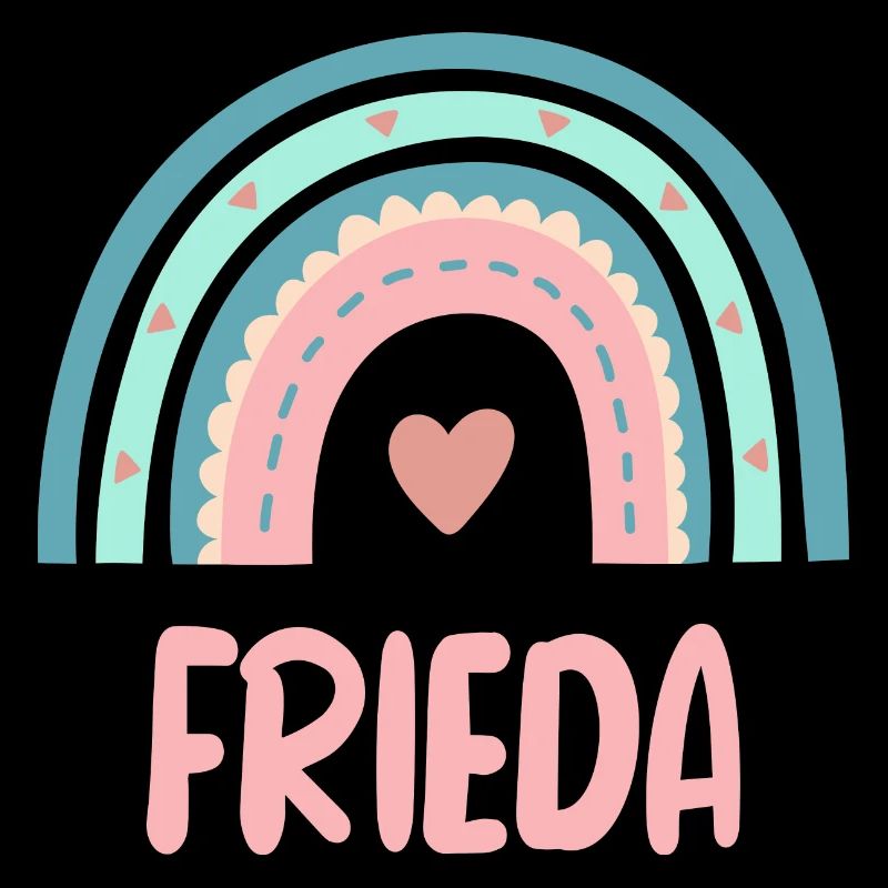 Frieda Name Regenbogen Baby