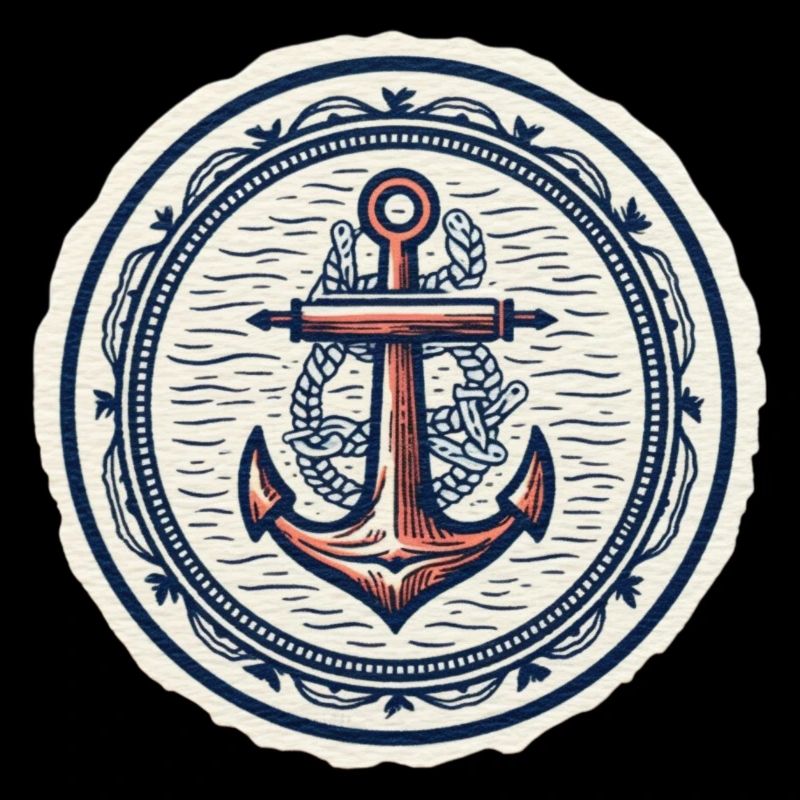 Anchor logo, nautical