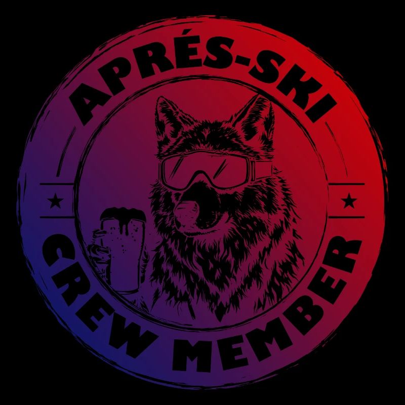 Wolf Apres Ski Team Spruch Bunt