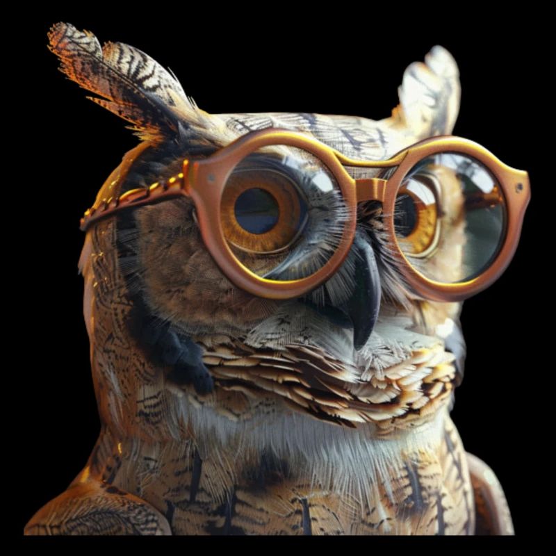 Eule mit Brille