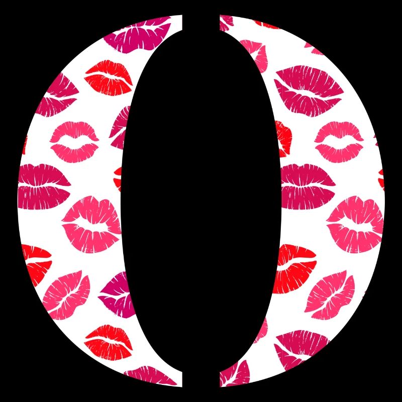 Letter o kisses