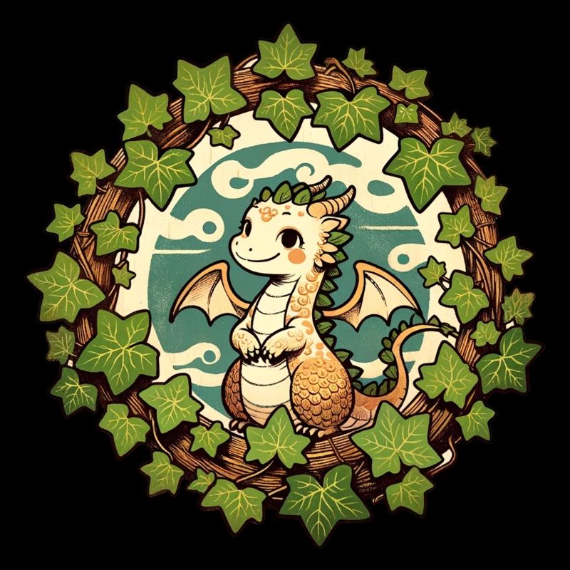 Efeu-Baby-Drache