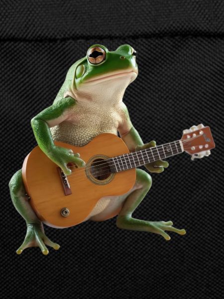 Frog Toad Musician Guitar