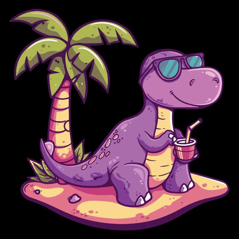 Dinosaurier brontosaurus Sommer