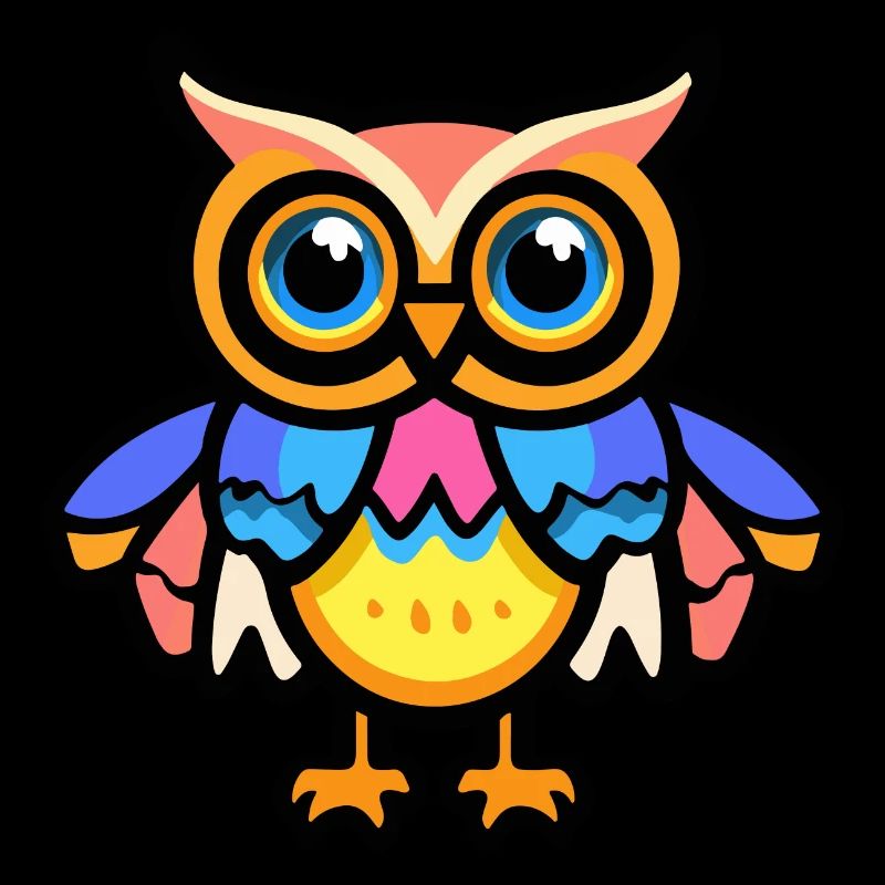 Eule Halloween Comic Lustig