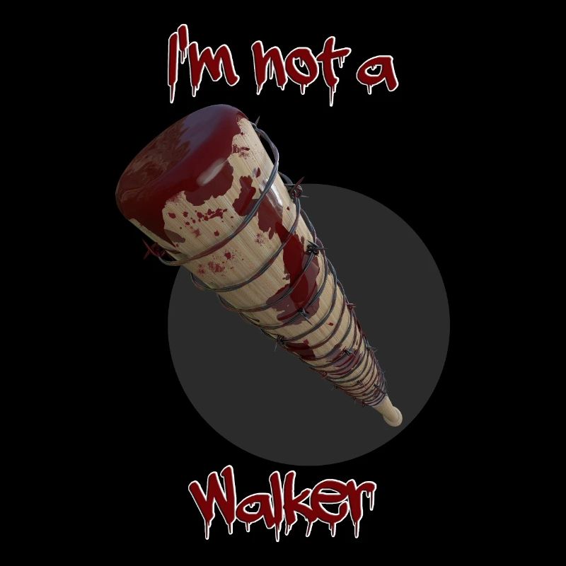 Baseball bat with barbed wire.