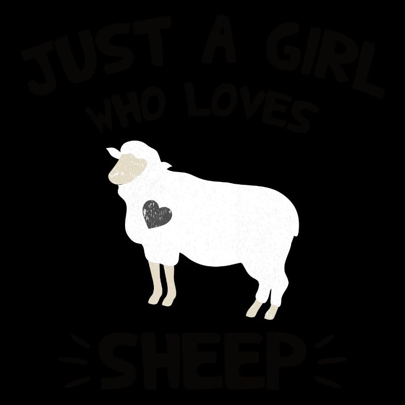 Nur ein Mädchen das ein Schaf mag