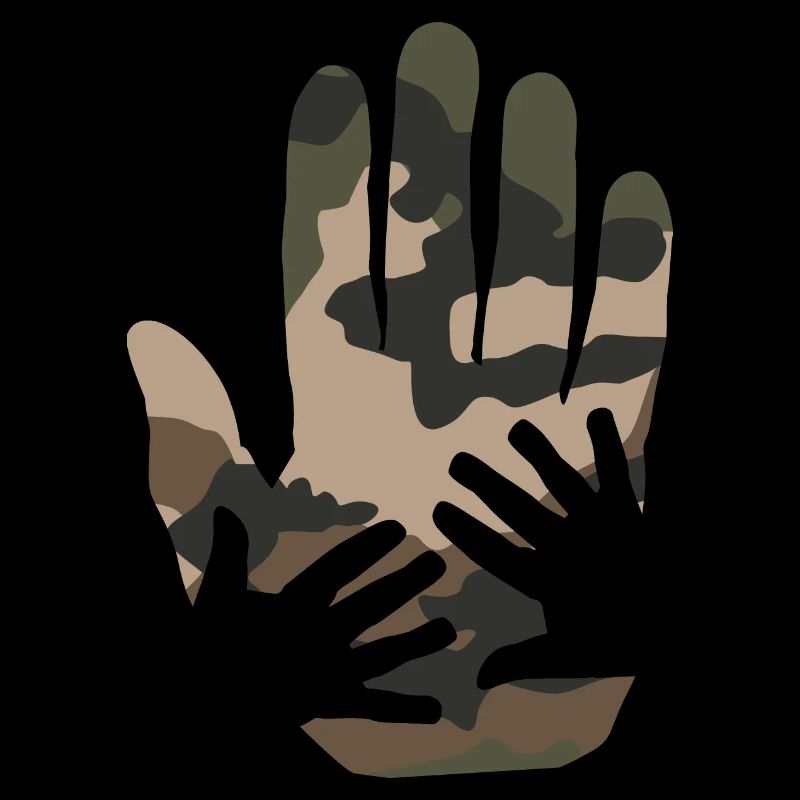 camo hands french army pattern
