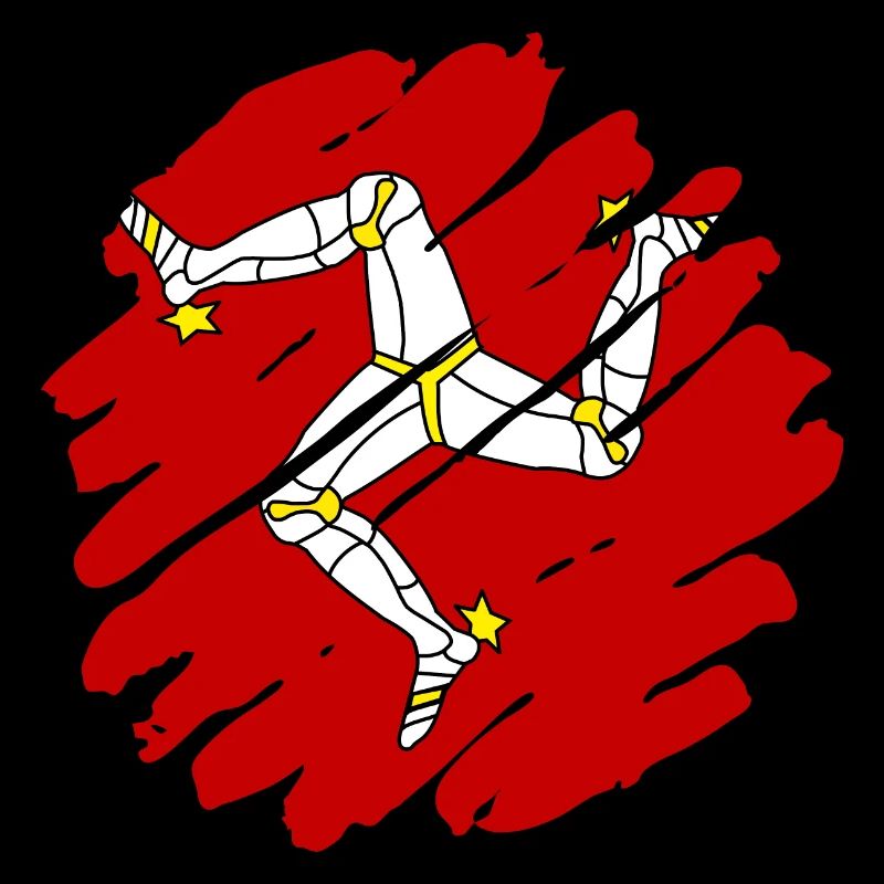 Île de Man Flagge Triskele Drapeau de l’île de Man