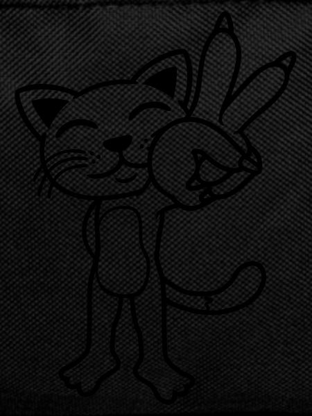 Standing Cat Peace Sign