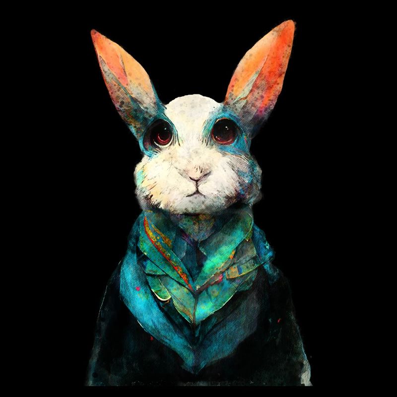 Peinture aquarelle de lapin #rabbit