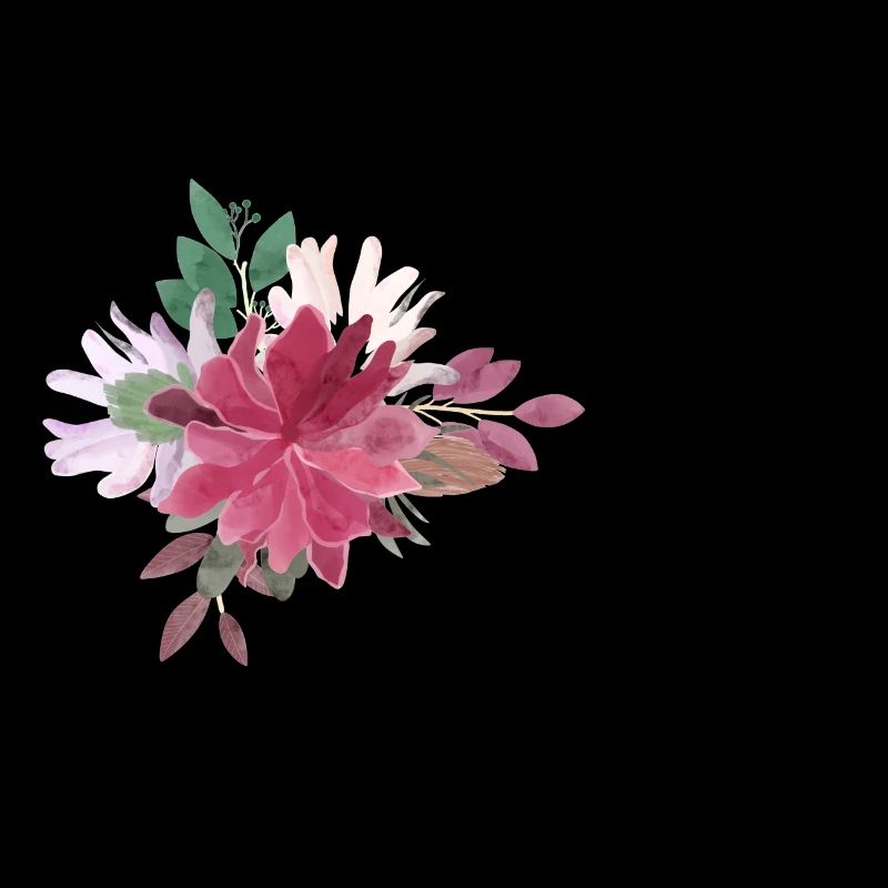 Floral letter b