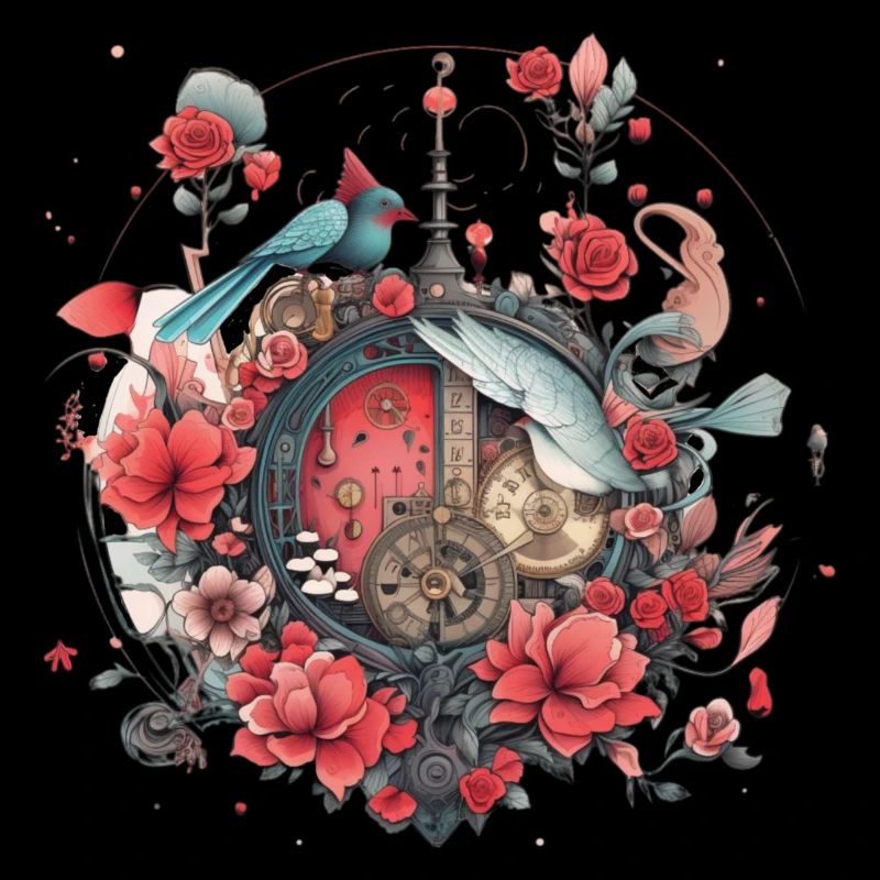 Fleurs, Design d’horloge