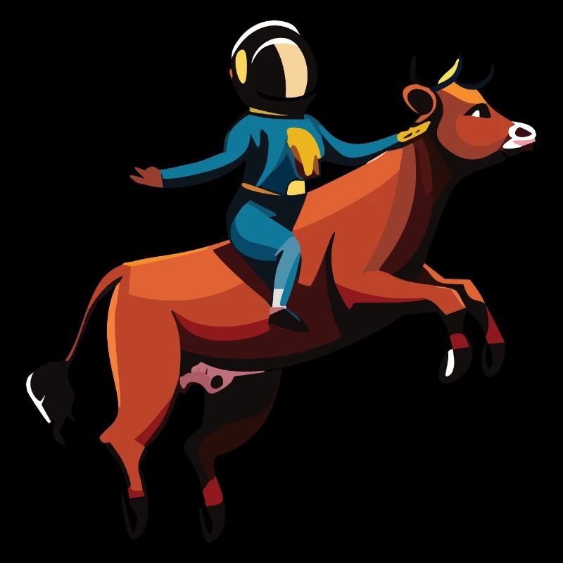 Austronaut riding