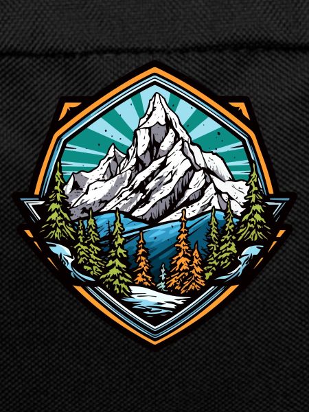 Mountains Hiking Symbol