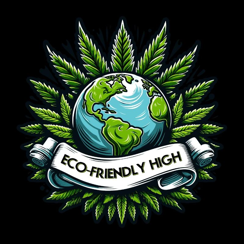 "Eco-Friendly High": Earth & Cannabis Unity Tee