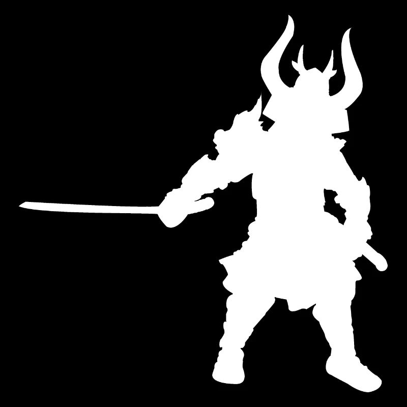 Conception de silhouettes de samouraï