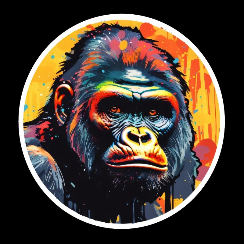 Gorilla psychedelisch
