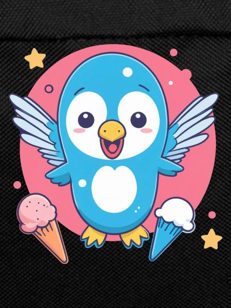 Bird loves ice cream