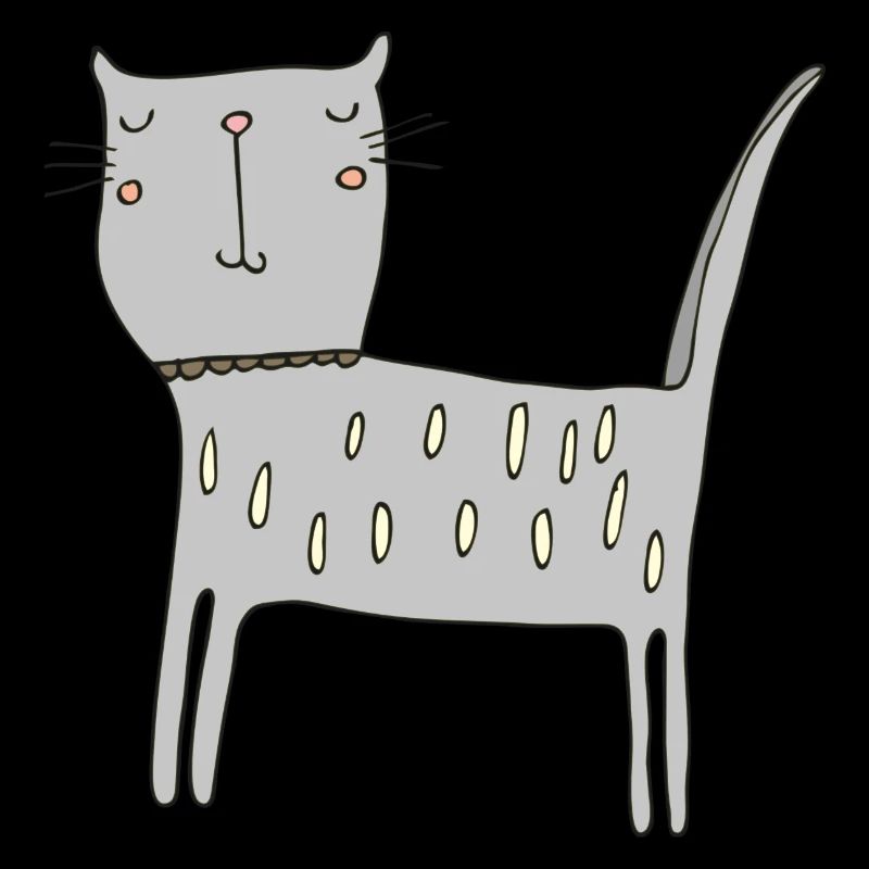 Gris chat