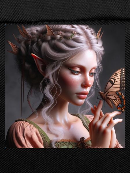 Fairy and butterfly.