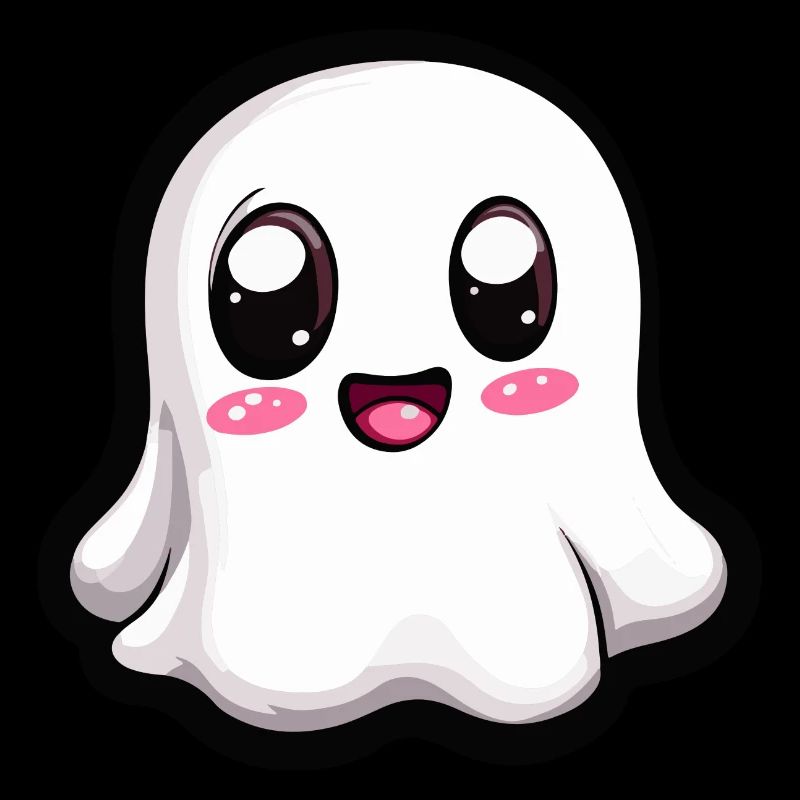Ghost Halloween Comic Kawaii