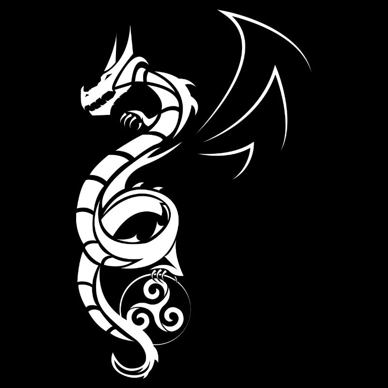 Weißer Drache