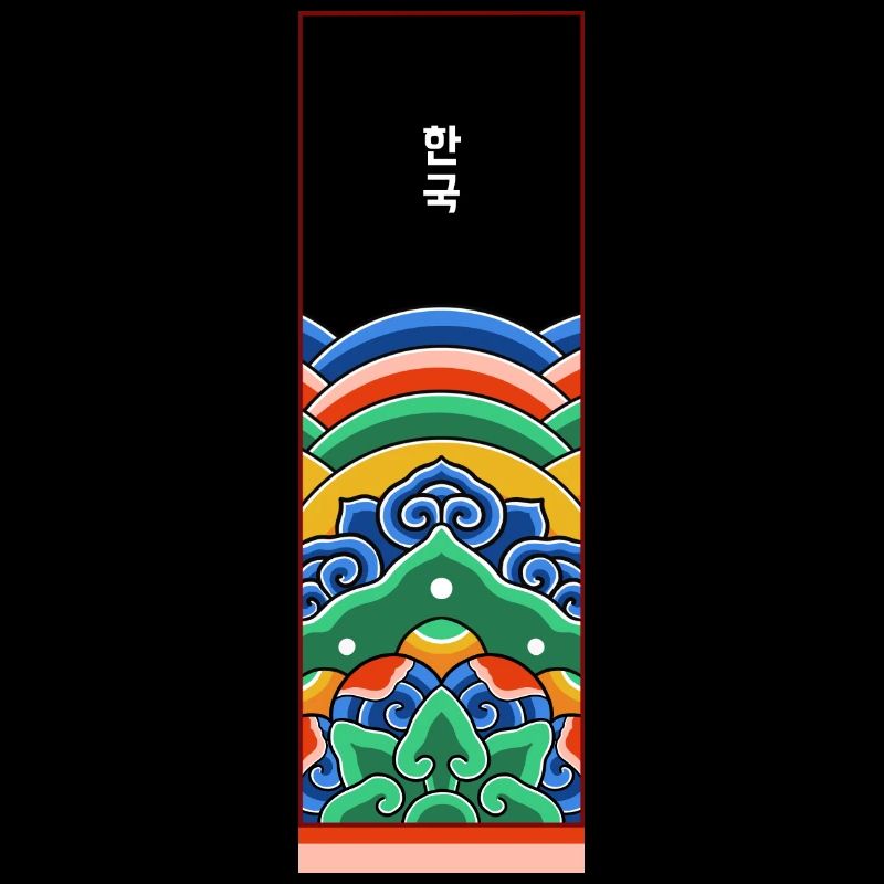 Korean temple's graphism