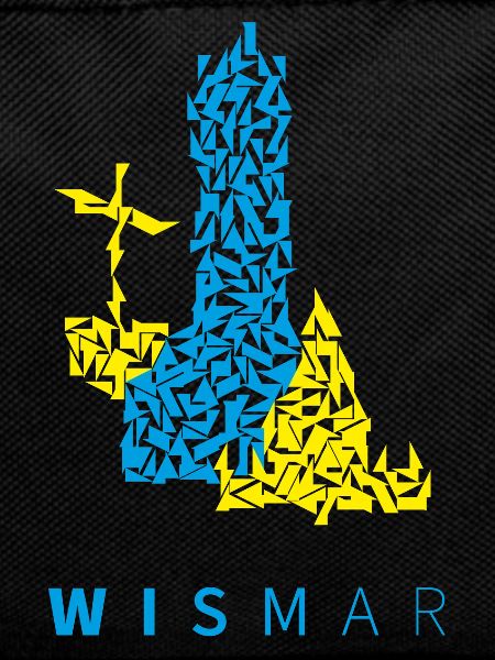 Wismar triangle Illustration blue yellow