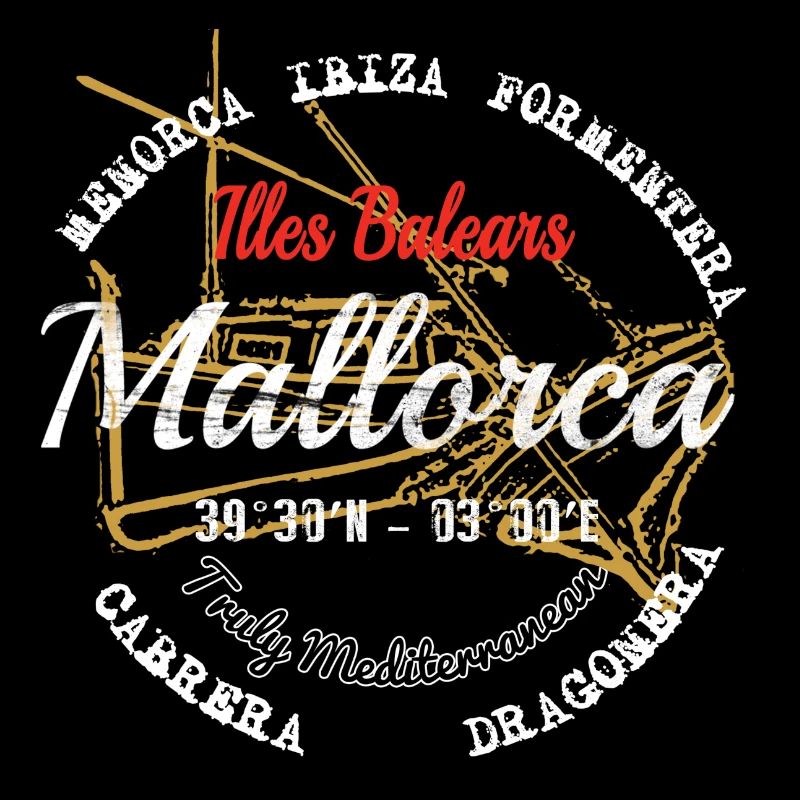 Mallorca: mediterranen insel in der sonne.