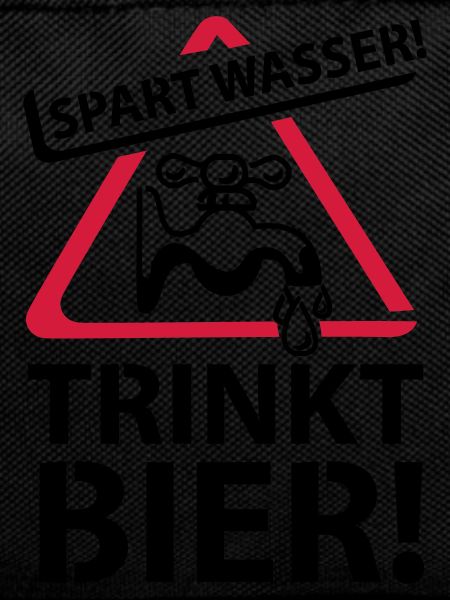 Spart Wasser Trinkt Bier