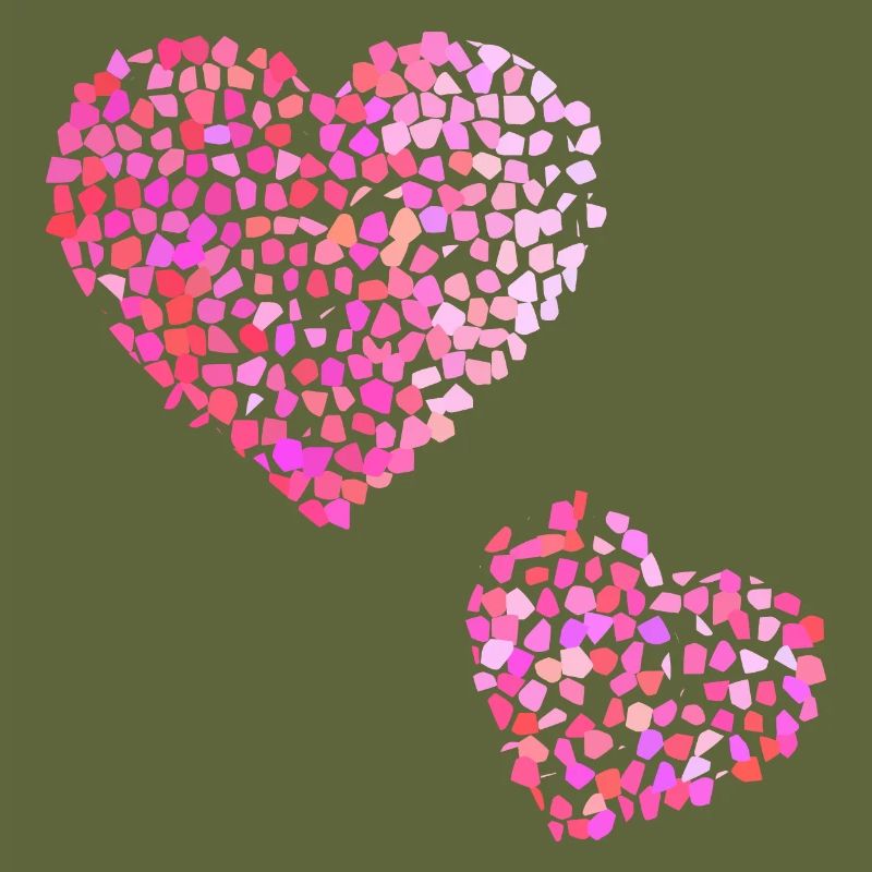Two pink hearts