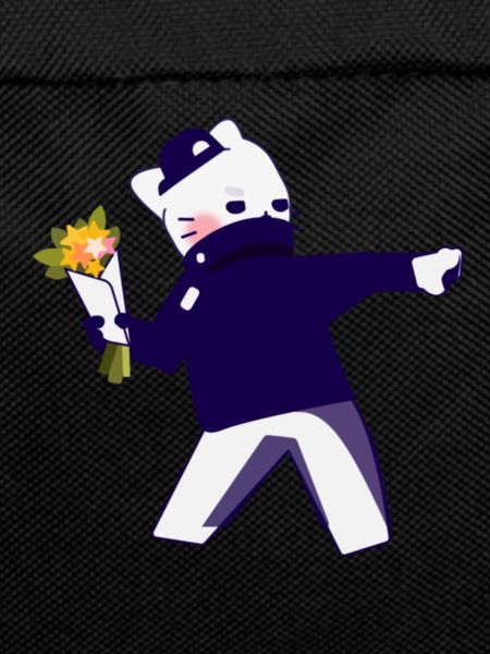Banksy Flowers Cat
