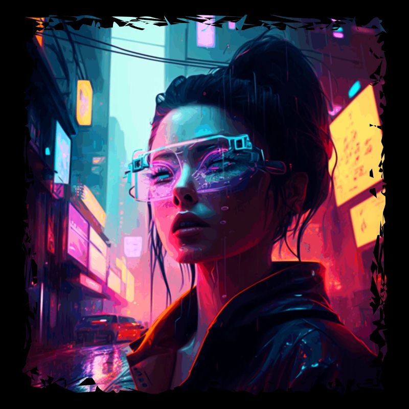 Hacker punk dans le cyberespace high-tech