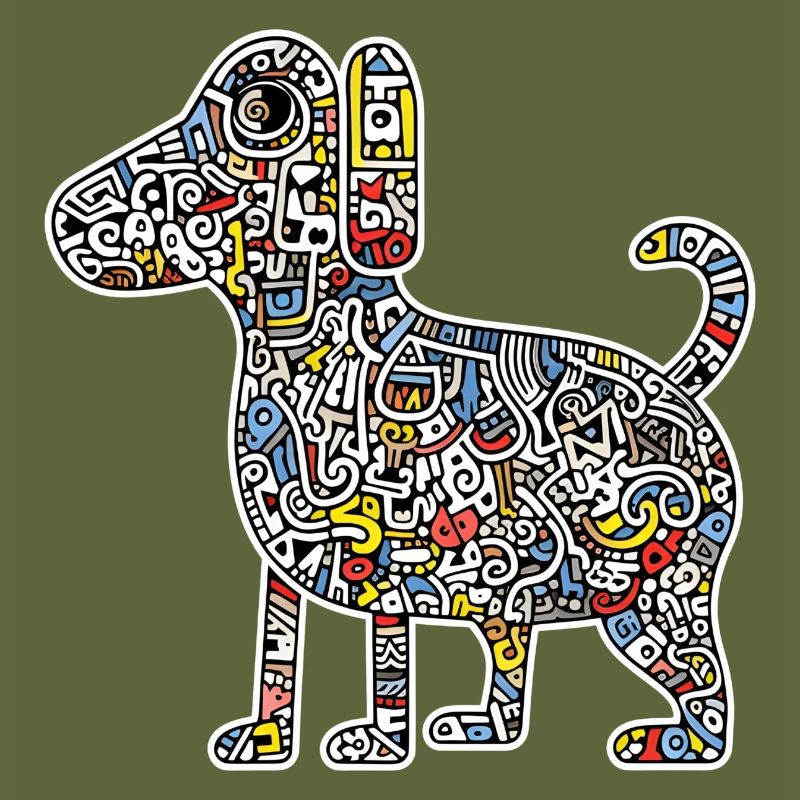 Dog Art Pattern