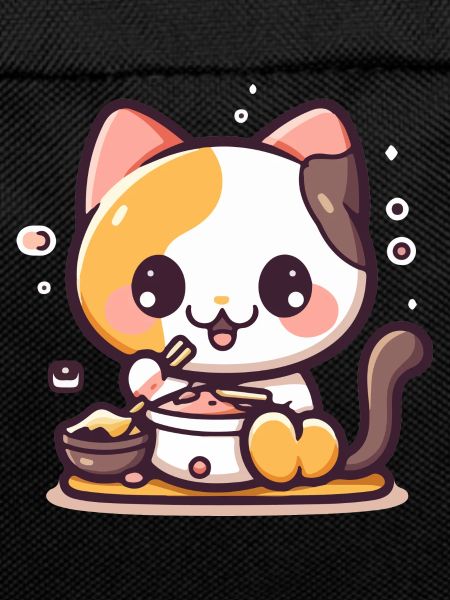 The greedy cat