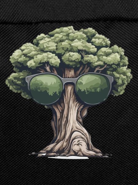 Tree with sunglasses